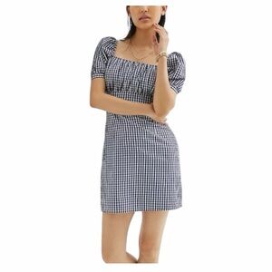 NWT! Anthropologie | Forever that Girl Gingham Puff Sleeve Mini Dress Size Small